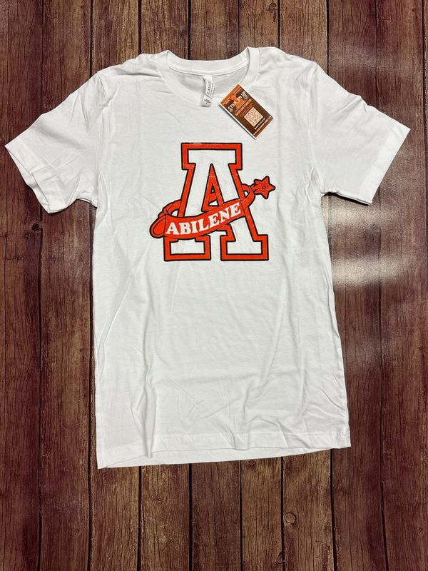 A Logo Distressed - White Tshirt