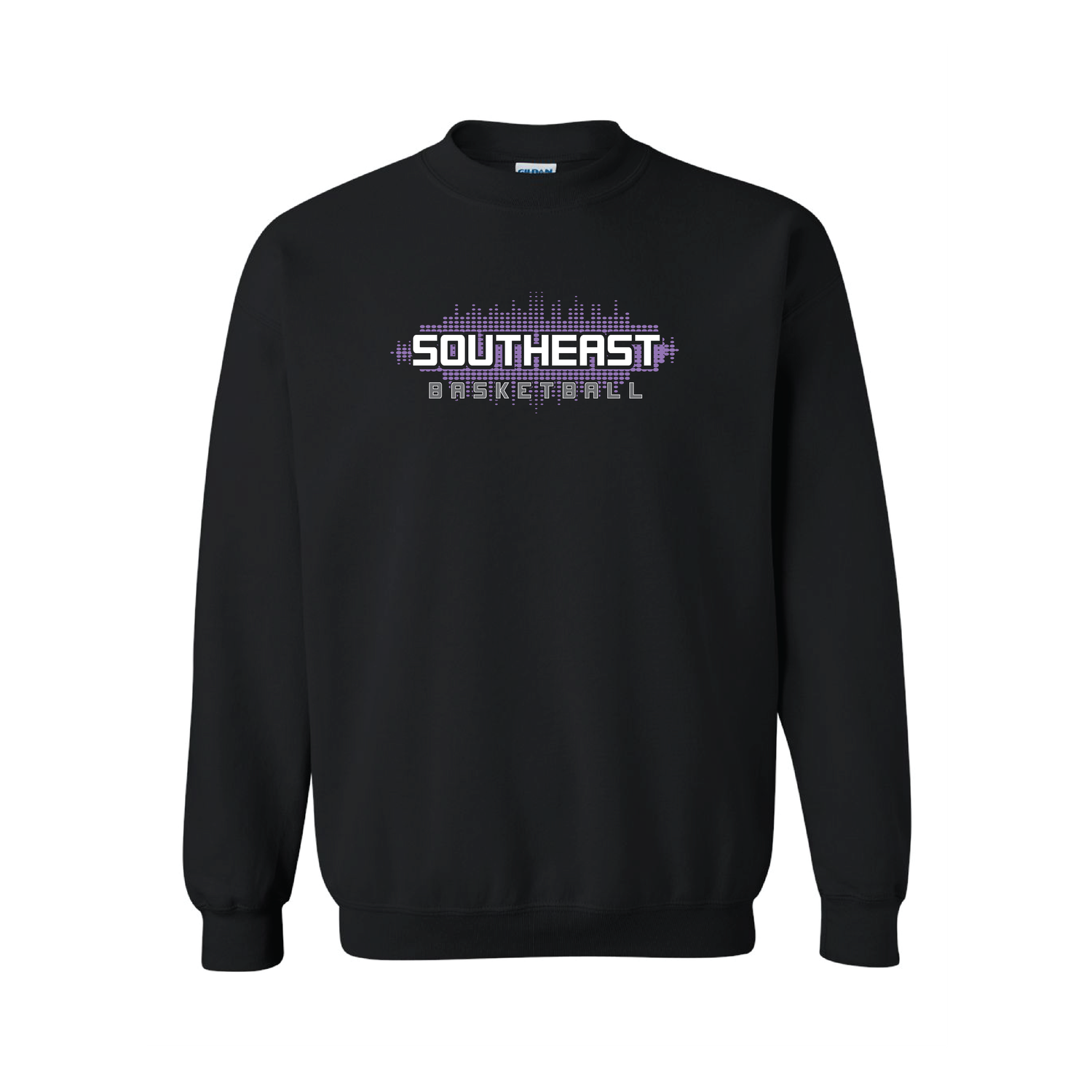 Southeast Dots Basketball Black Sweatshirt Augusta 60/40