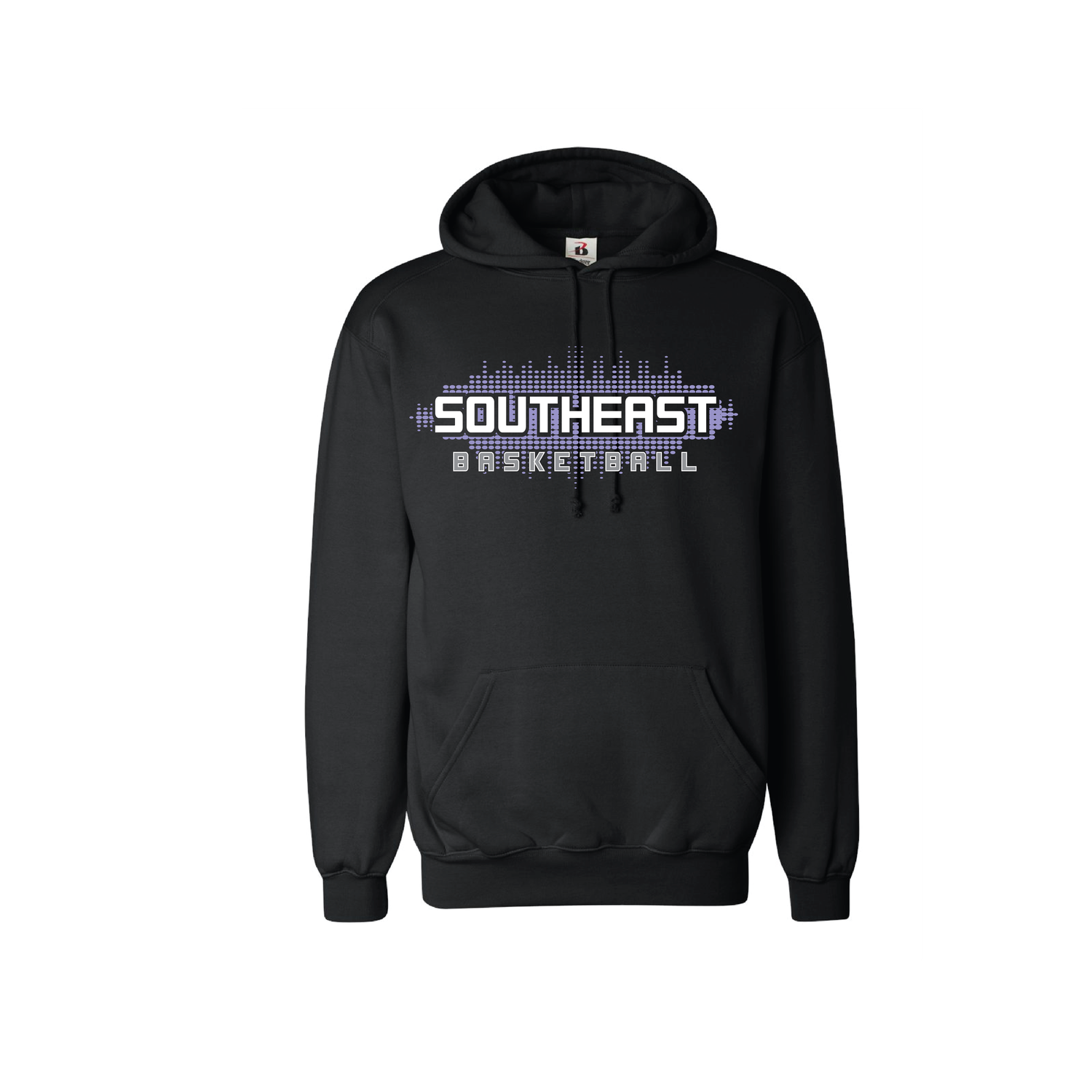 Southeast Black Hoodie - Dots Augusta/Badger brand 100% Polyester