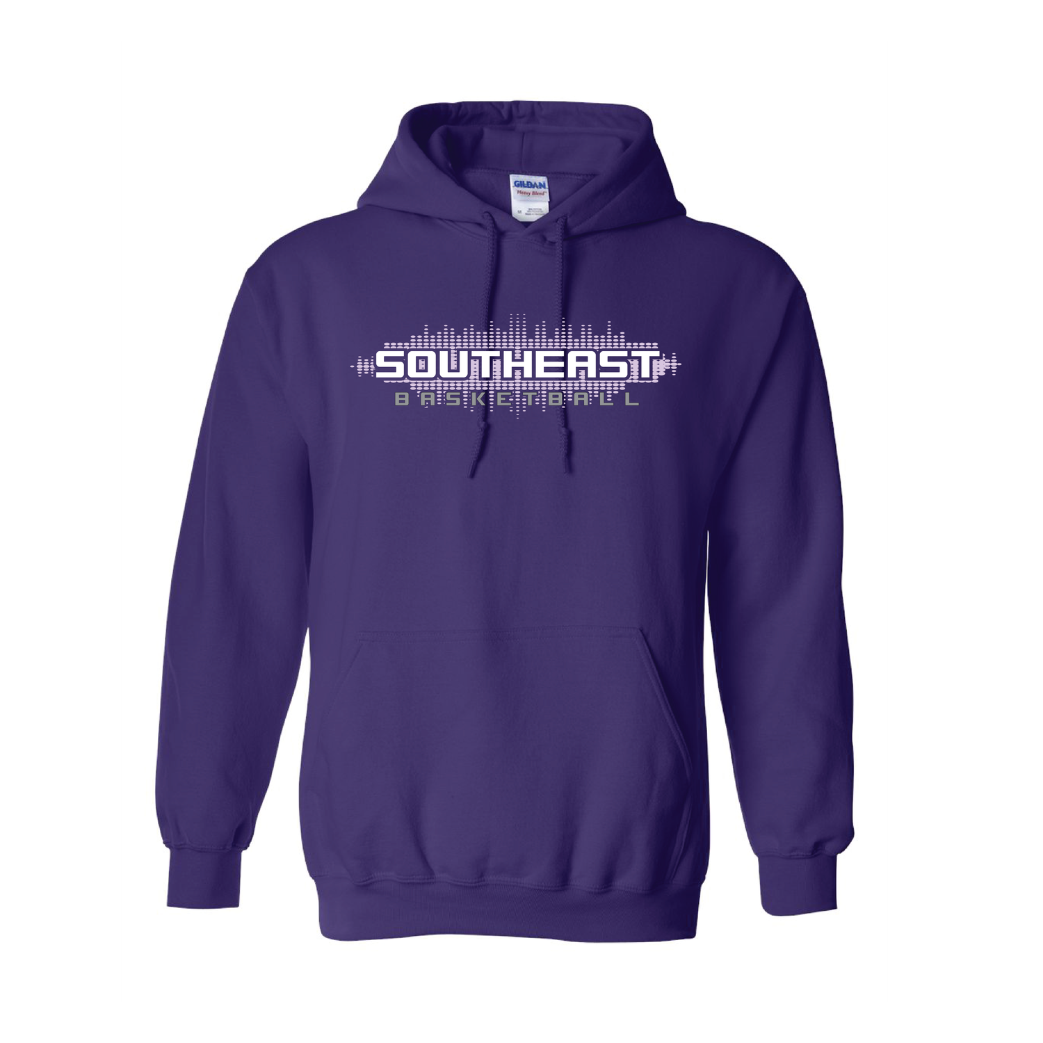 Southeast - Dots PURPLE Hoodie Augusta or Badger brand - PERFORMANCE 100% Polyester