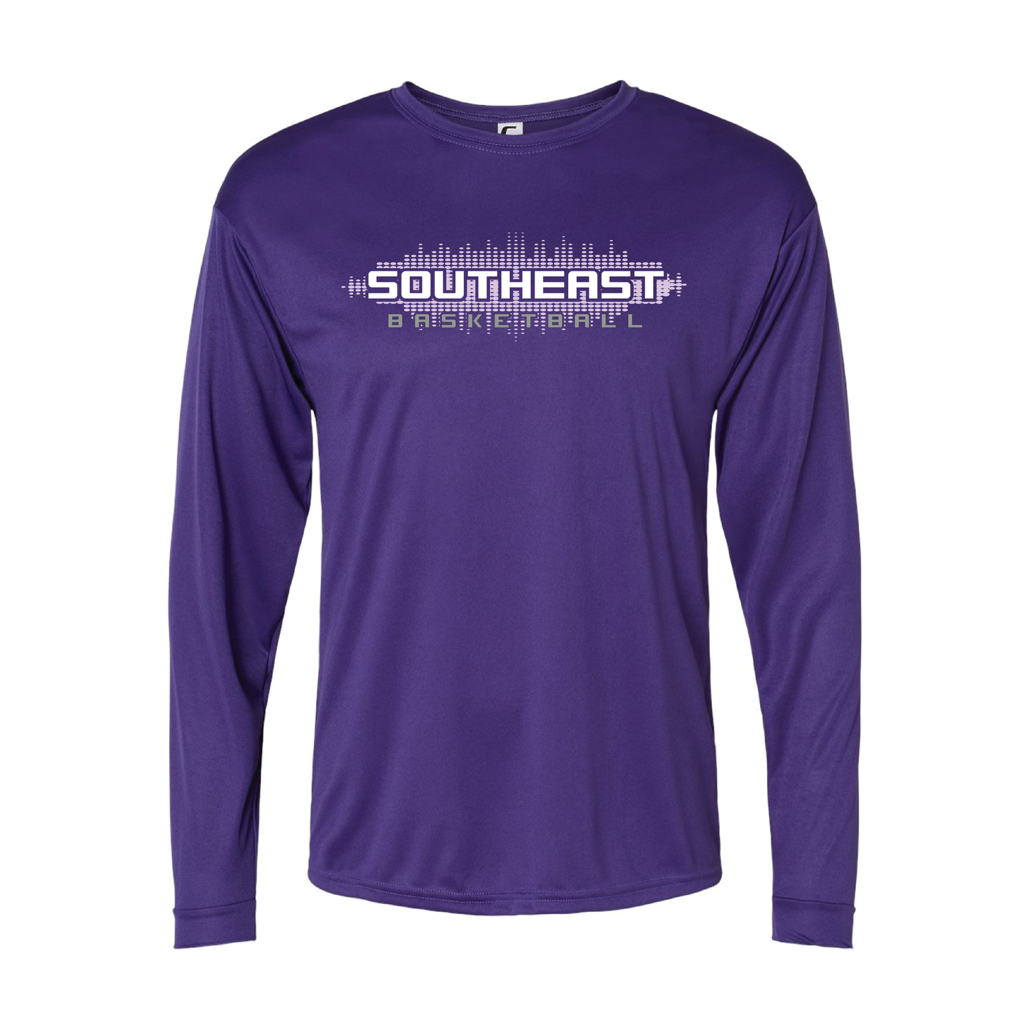 Southeast Dots Basketball Purple LONGSLEEVE PERFORMANCE 100% Polyester