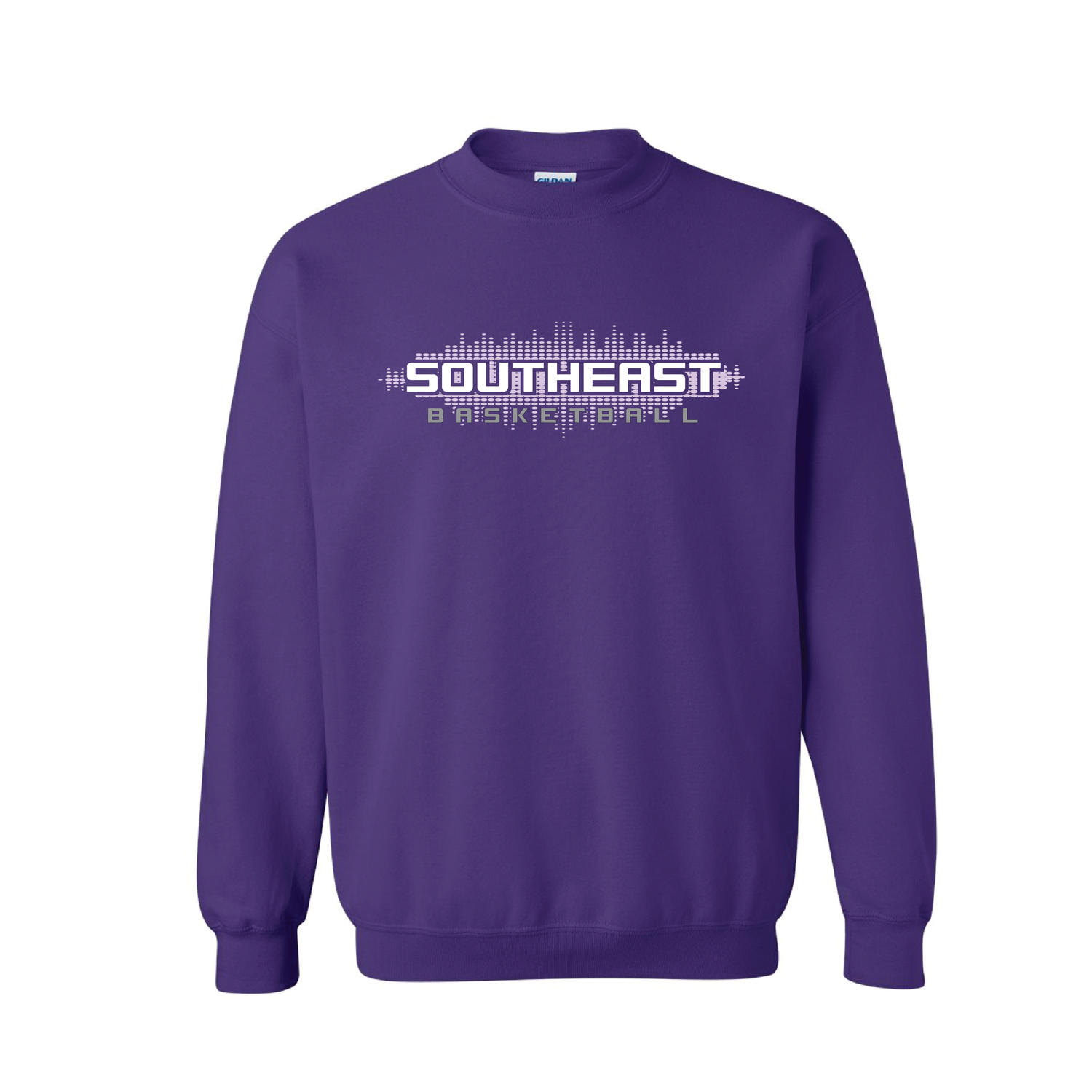 Southeast Dots Basketball Purple Sweatshirt Augusta 60/40