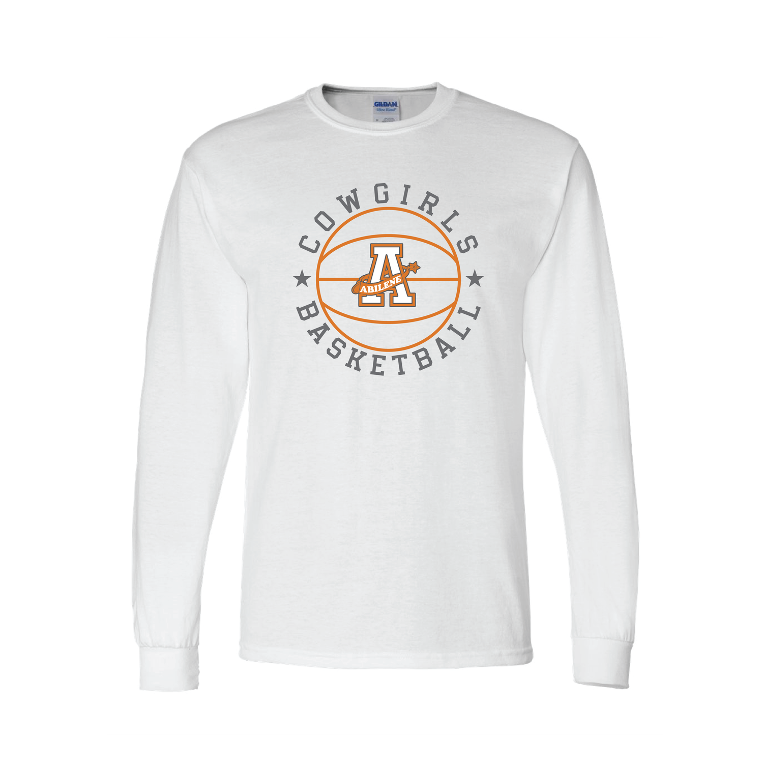AHS Cowgirl Basketball Long Sleeve White - Bella Canvas