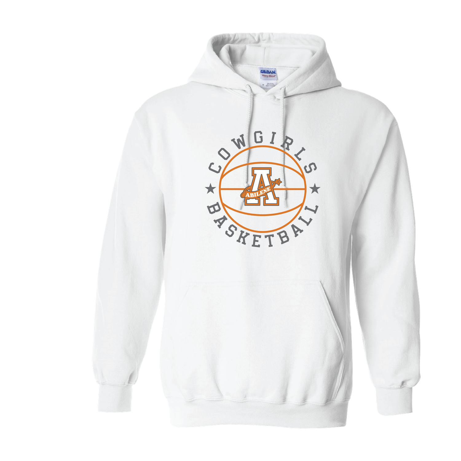 AHS Cowgirl Basketball Hoodie White - Augusta Performance 100% Polyester