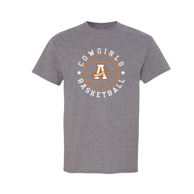 Girls Basketball T-Shirt Graphite - Gildan