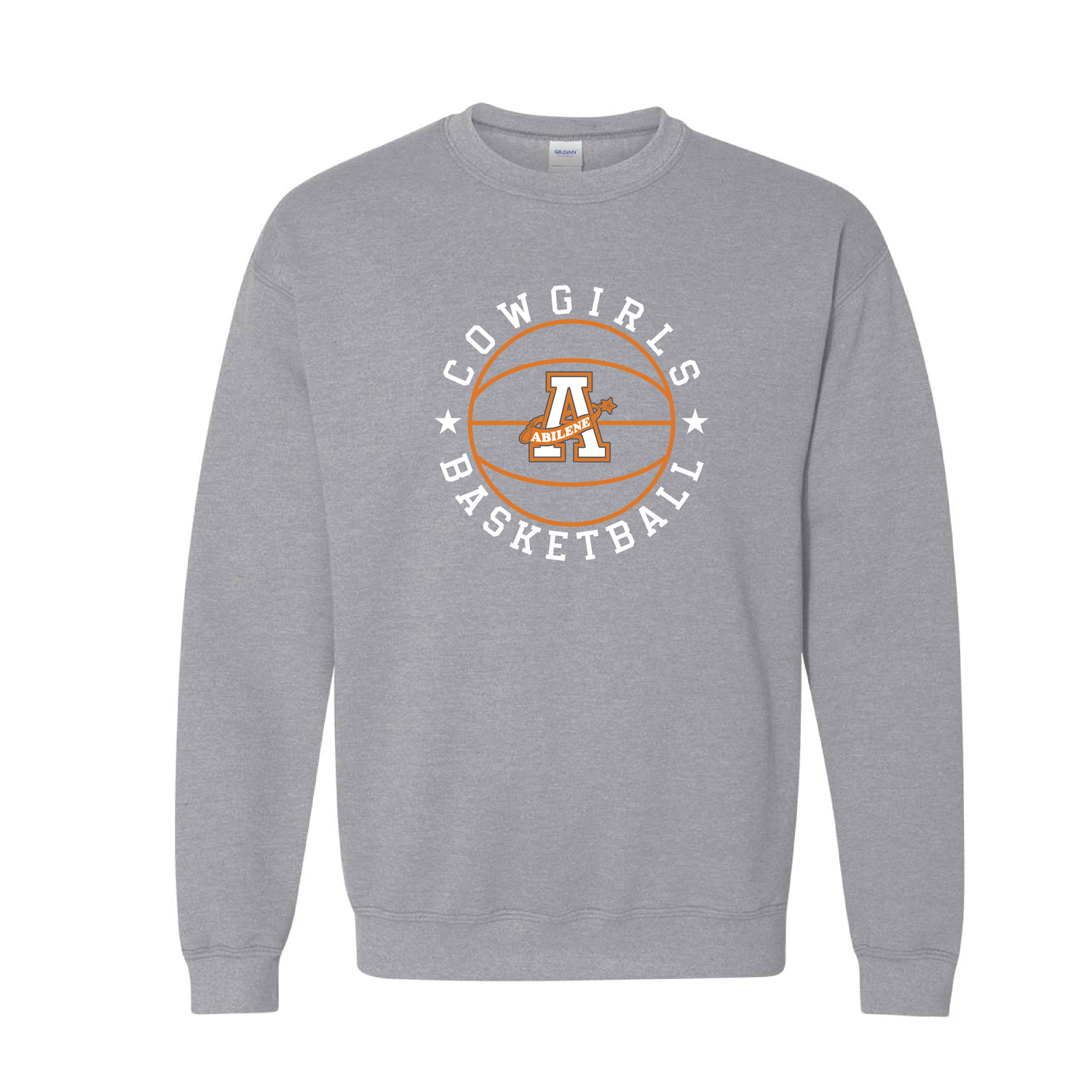 AHS Cowgirl Basketball Crewneck Graphite - Gildan
