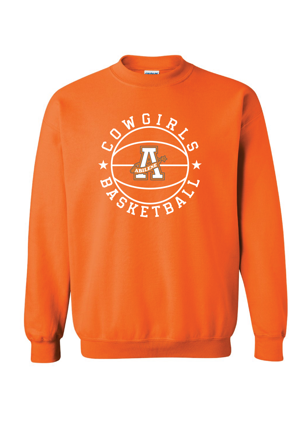 AHS Cowgirl Basketball Crewneck Orange - Gildan