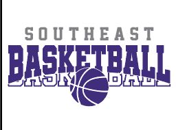 Southeast Basketball WHITE LONG SLEEVE PERFORMANCE 100% Polyester