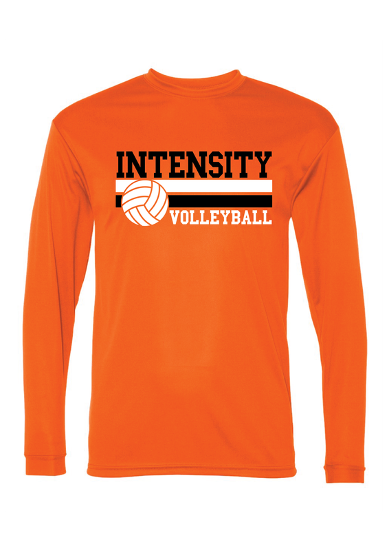 Intensity VB Long Sleeve Performance ORANGE-BLOCK DESIGN - ITEM 5104