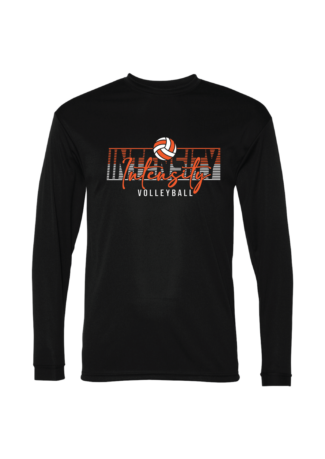 Black Intensity Volleyball Long Sleeve Performance