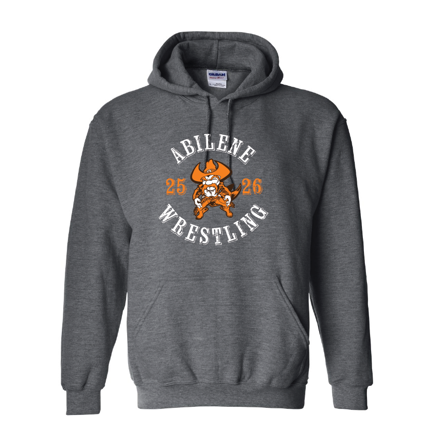 Dark Heather  wrestling hoodie