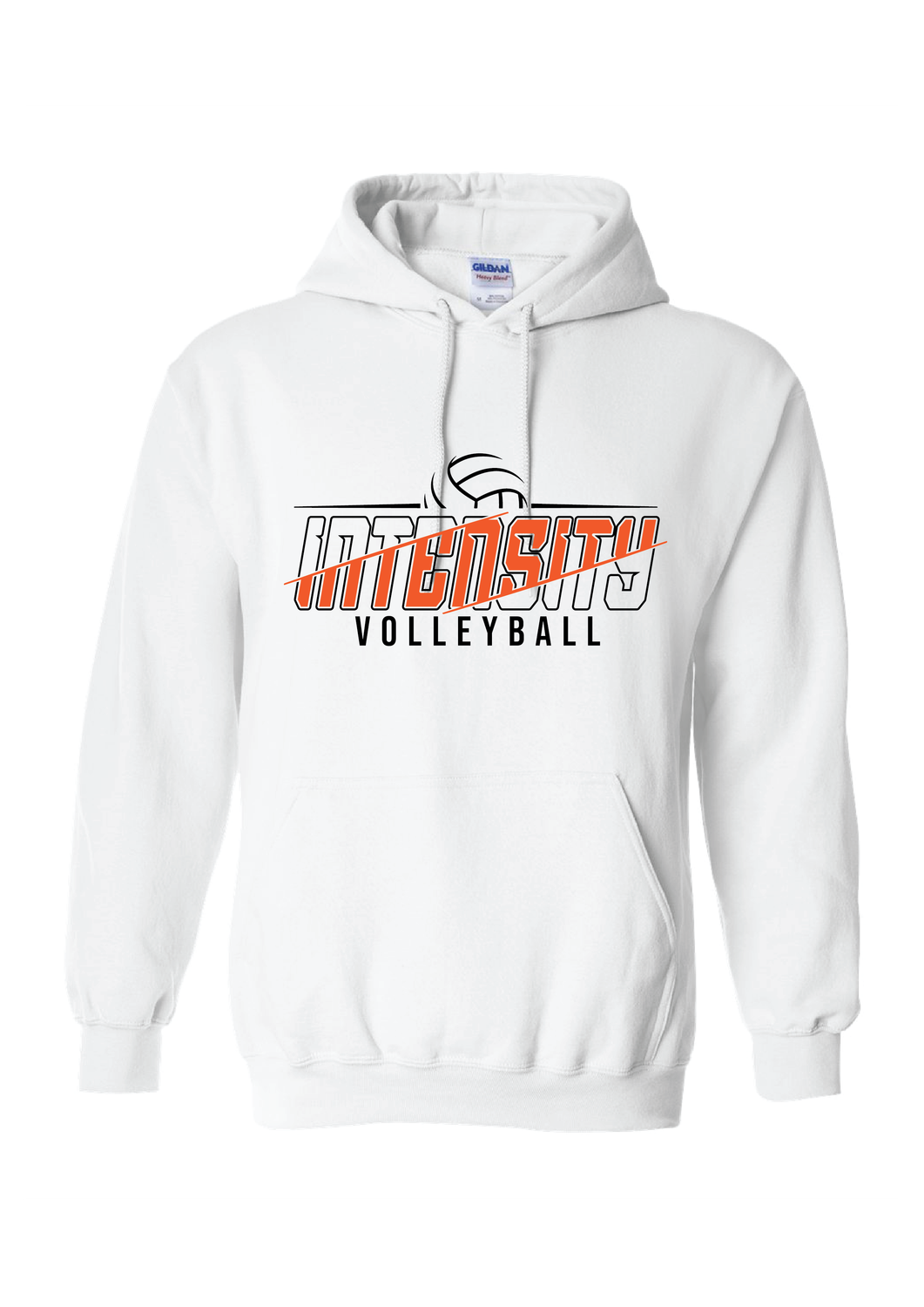 White Intensity Volleyball Hoodie