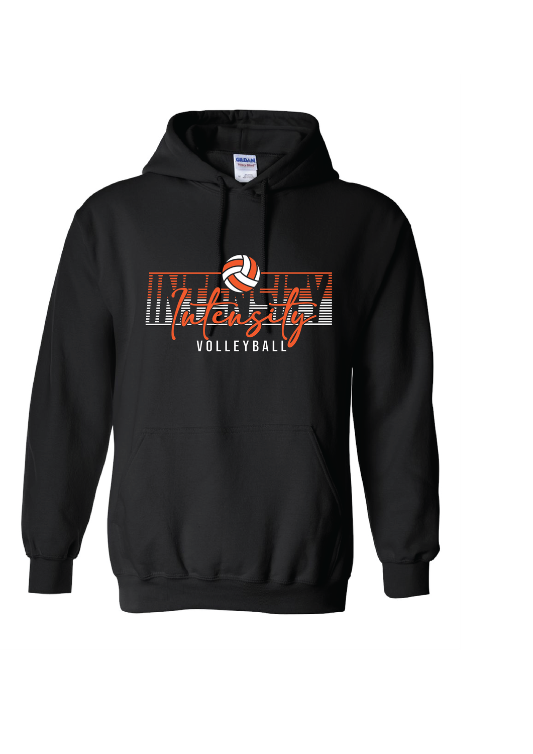 Black Intensity Volleyball Hoodie