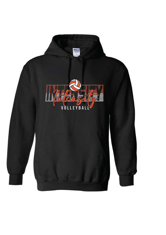 Black Intensity Volleyball Hoodie