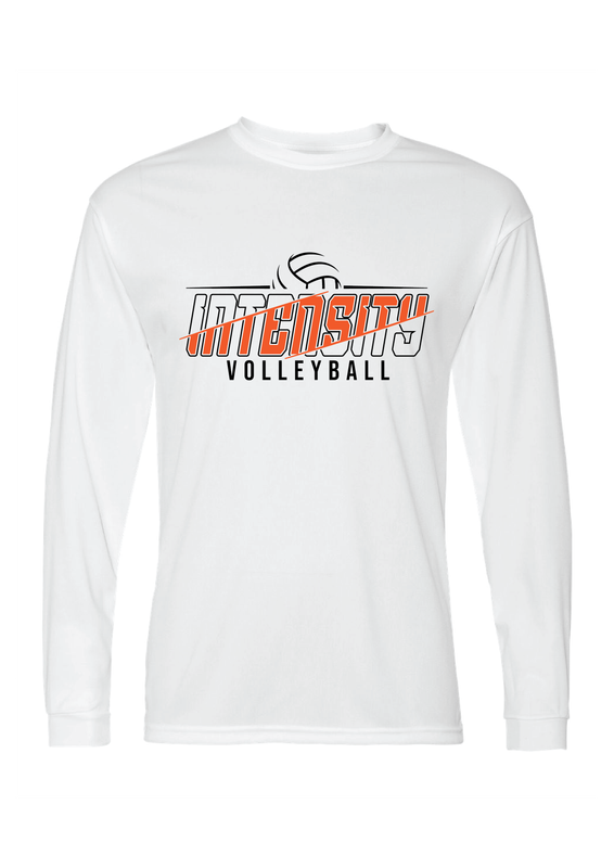 White Intensity Volleyball Long Sleeve Performance