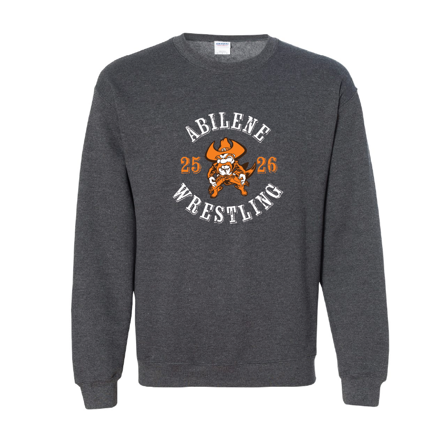 Dark Heather wrestling crewneck