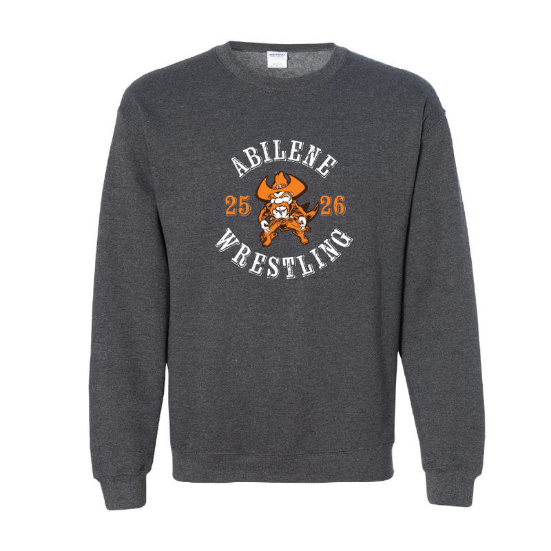 Dark Heather wrestling crewneck