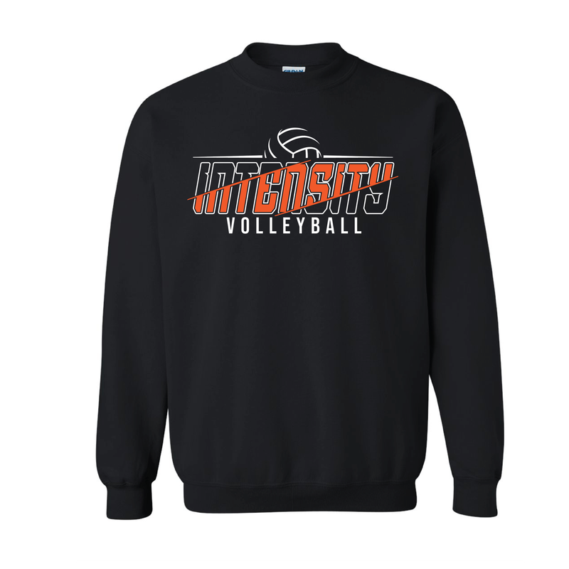 Intensity Volleyball Black Crewneck 18000Slanted Design