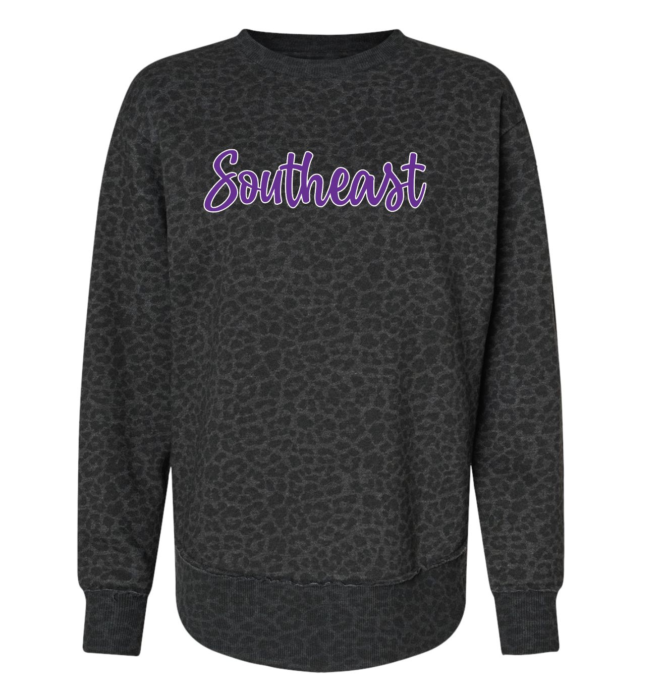 Women's Weekend Fleece Crewneck Sweatshirt - 3525 - LEOPARD