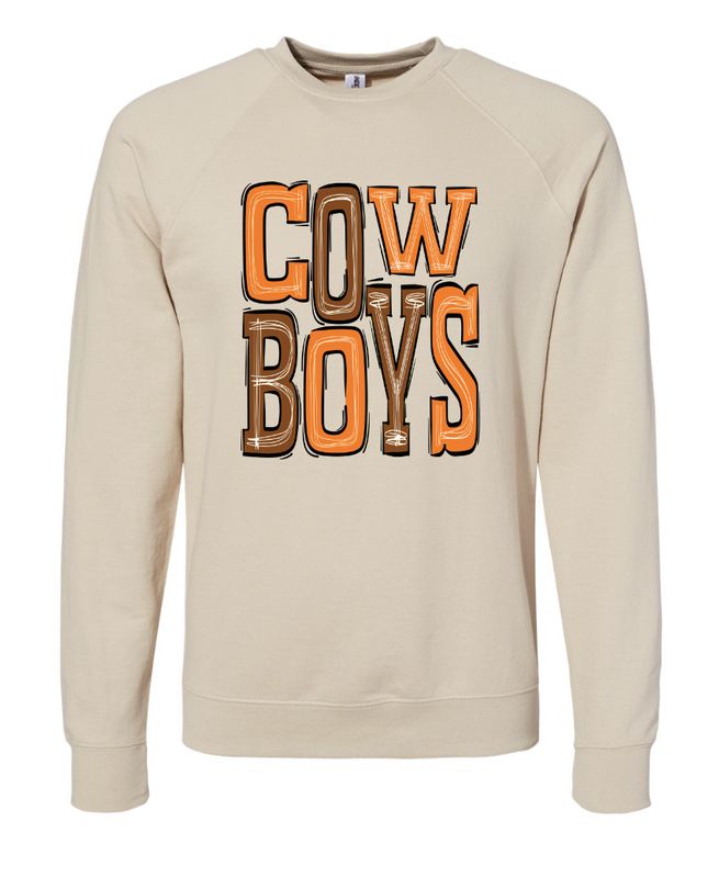 Cowboys - Gildan - Sand Sweatshirt