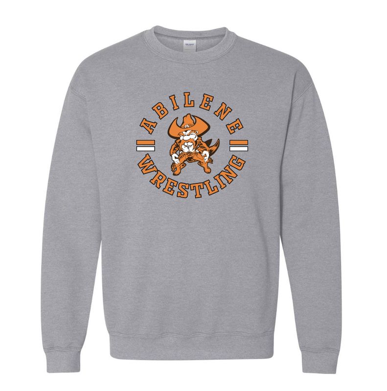 Circle Wrestling Logo Crew Sweatshirt -
