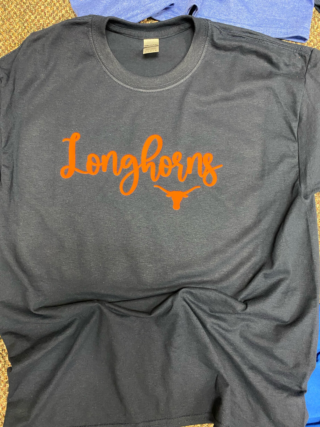 Script Longhorns With Logo NAVY OR ROYAL