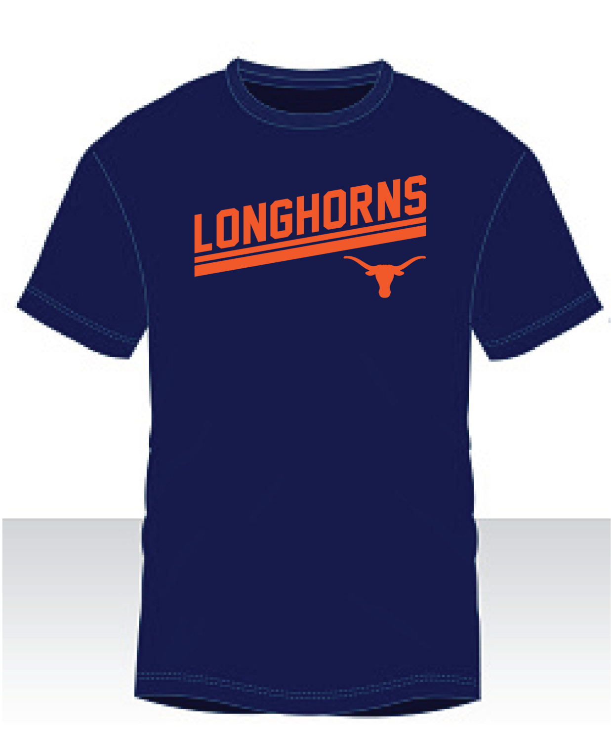 Slanted Longhorns - Navy