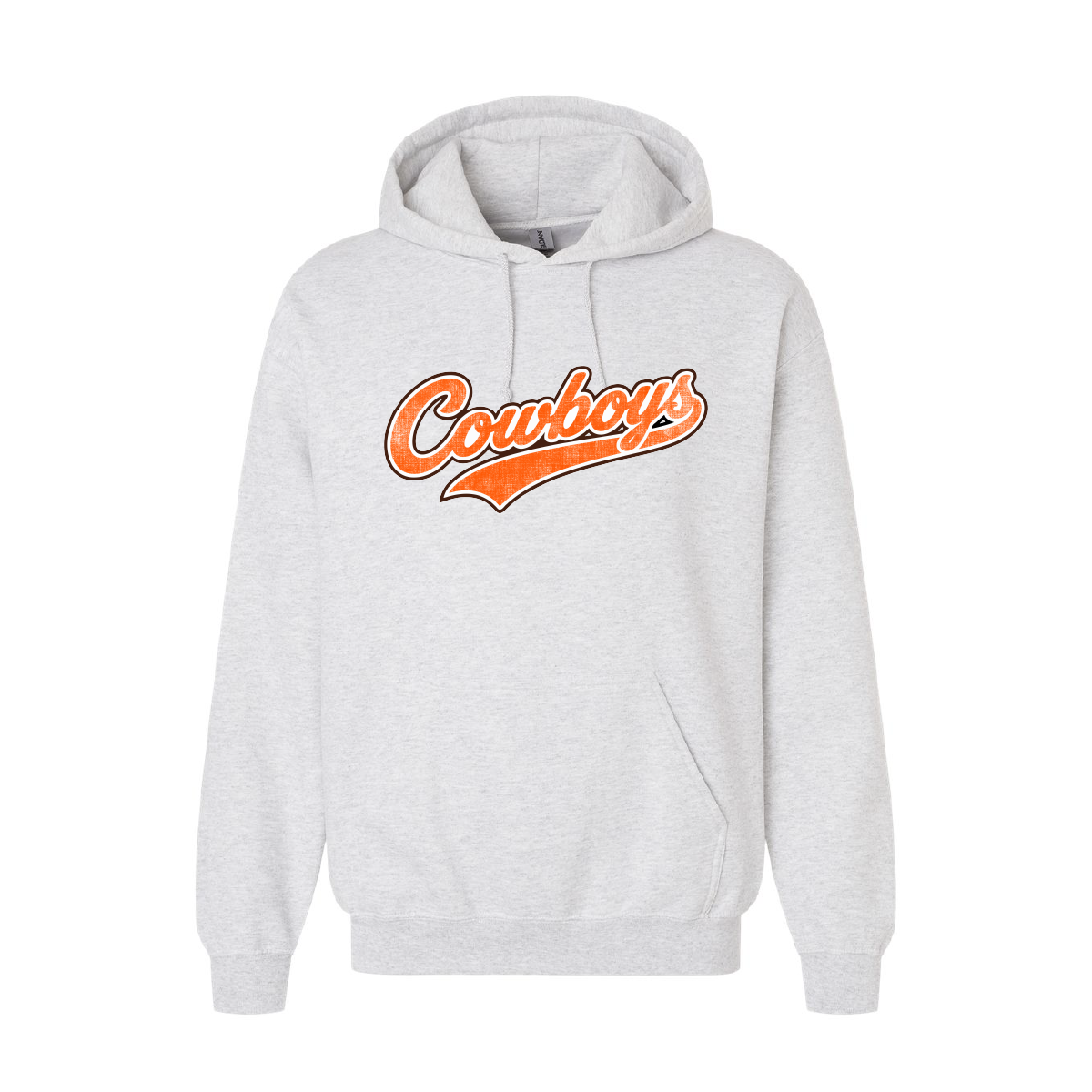 COWBOYS DISTRESS TAIL  HOODIE ASH 18500