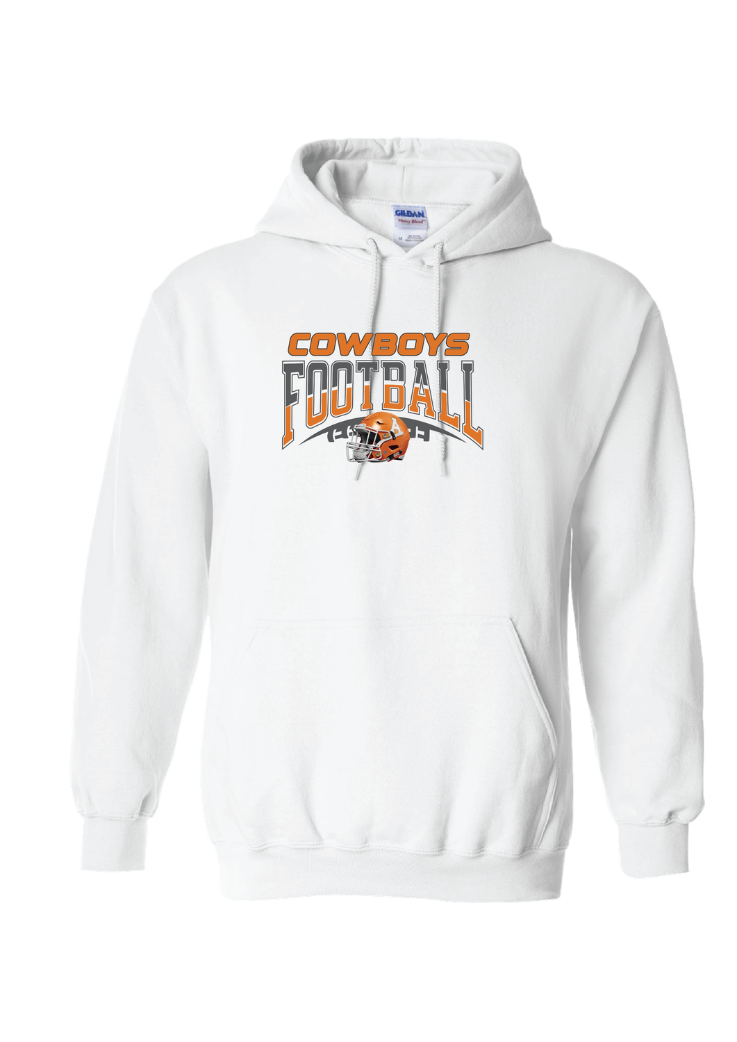 COWBOYS FOOTBALL HOODIE WHITE 18500