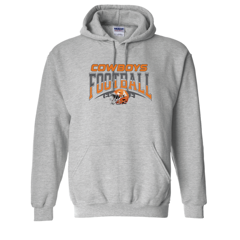 COWBOYS FOOTBALL HOODIE, SPORT GREY 18500