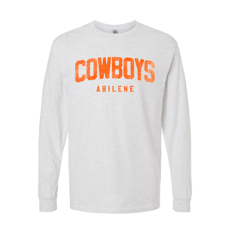 ABILENE COWBOYS DISTRESSED LONGSLEEVE ASH 5400