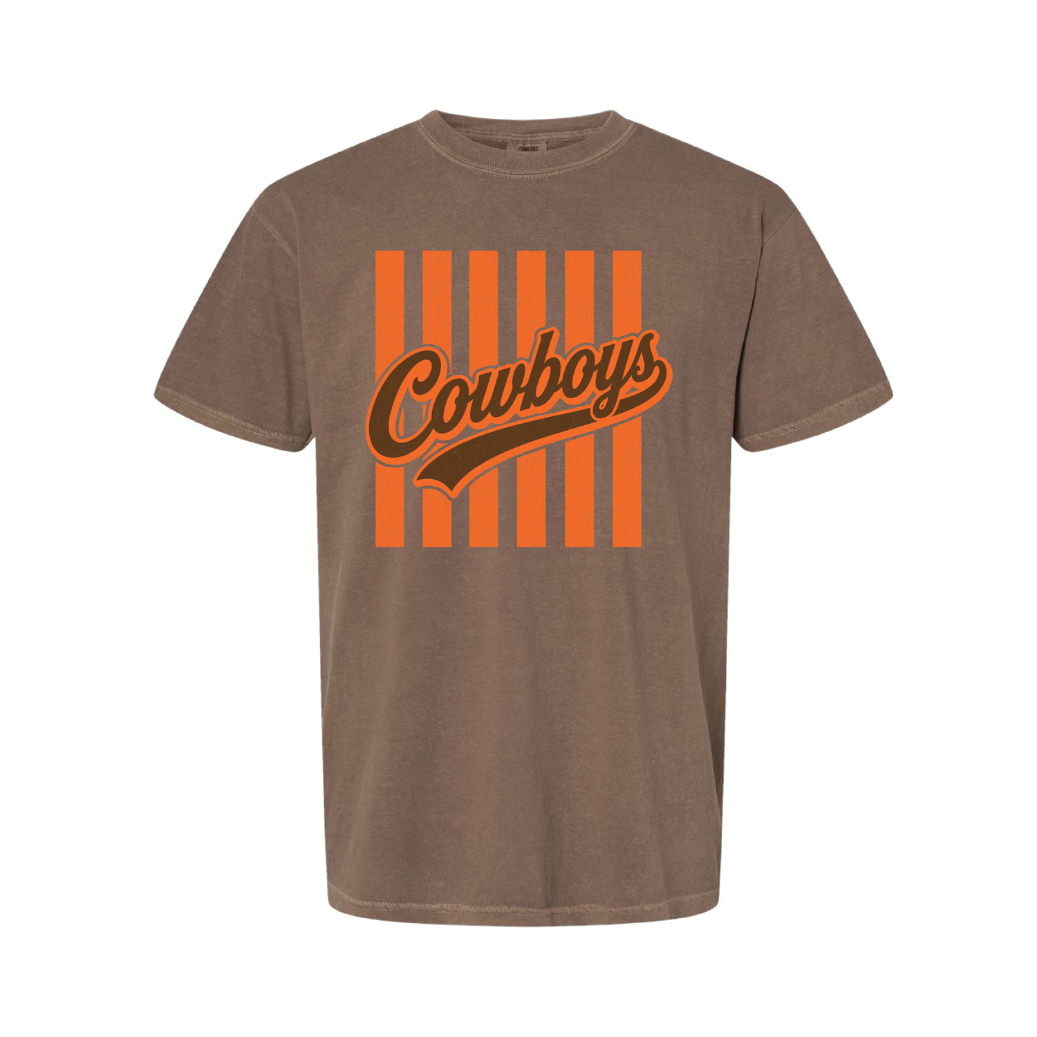 COWBOYS ORANGE LINES COMFORT COLORS 1717 (SS OR LS)