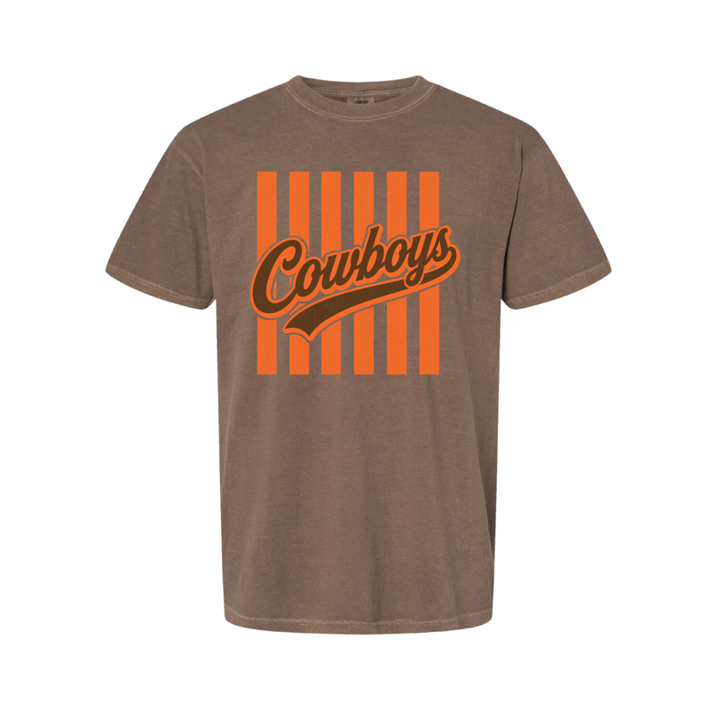 COWBOYS ORANGE LINES COMFORT COLORS 1717
