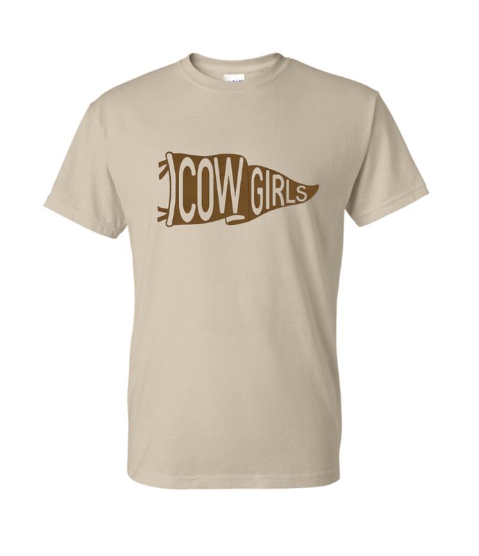 COWGIRLS BROWN PENNANT TSHIRT 8000