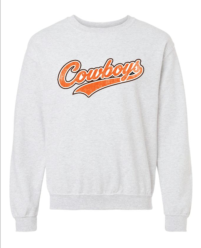 COWBOYS DISTRESS SWEATSHIRT ASH 18000