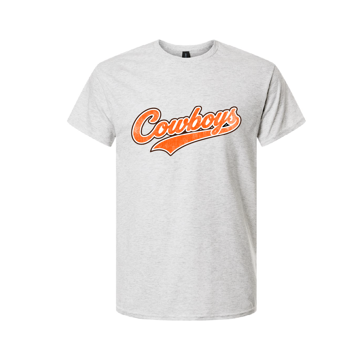COWBOYS DISTRESS TAIL TSHIRT ASH 8000