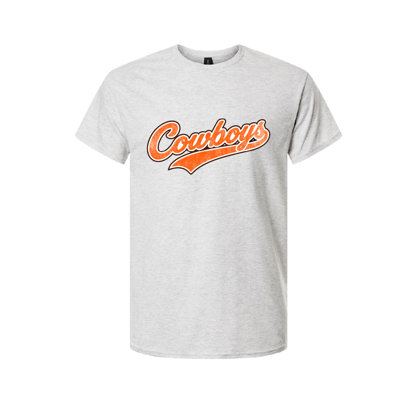 COWBOYS DISTRESS TAIL TSHIRT ASH 8000