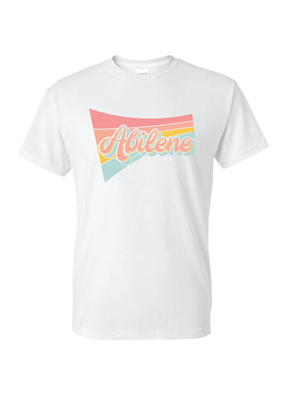 ABILENE RETRO TSHIRT WHITE 8000