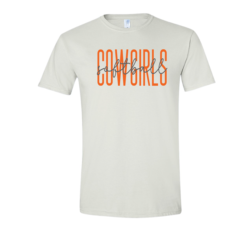 Cowgirl Softball White T-Shirt
