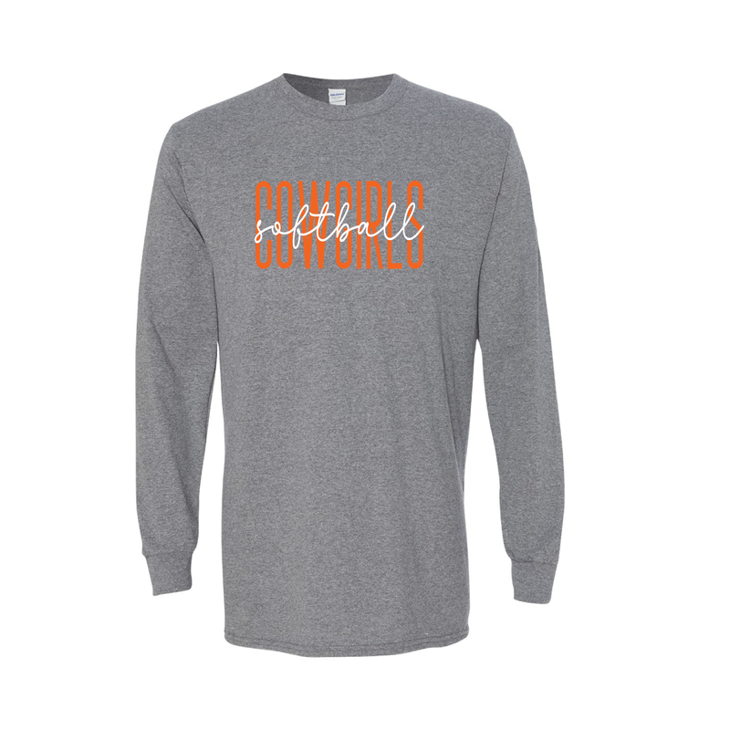 Cowgirl Softball Graphite Longsleeve