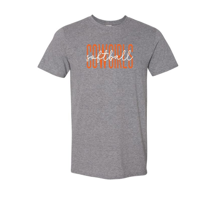 Cowgirl Softball Graphite TShirt