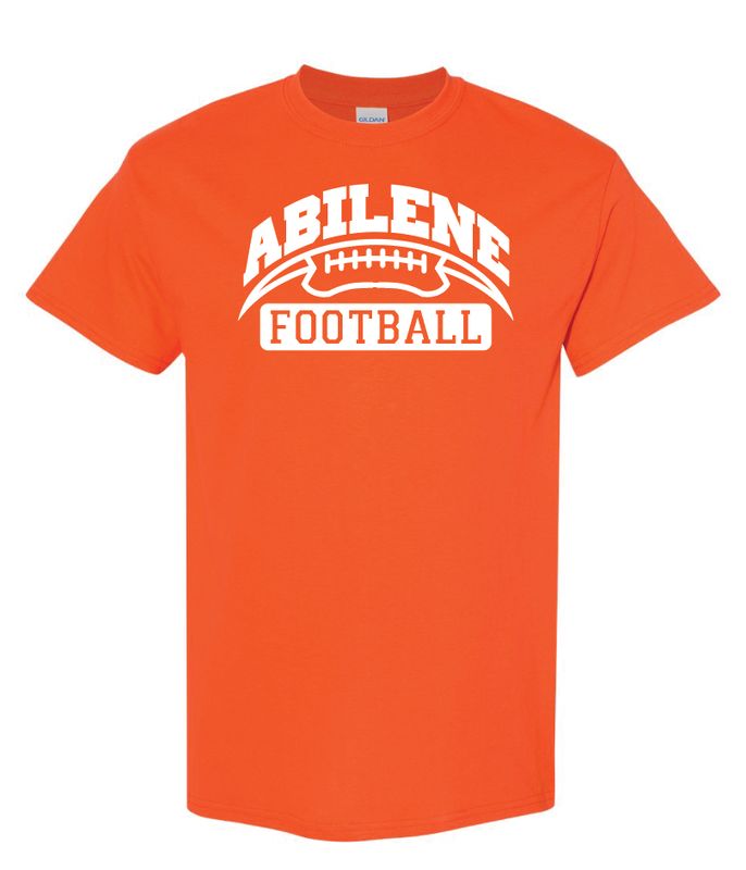 Abilene Football Curve - Orange Shirt