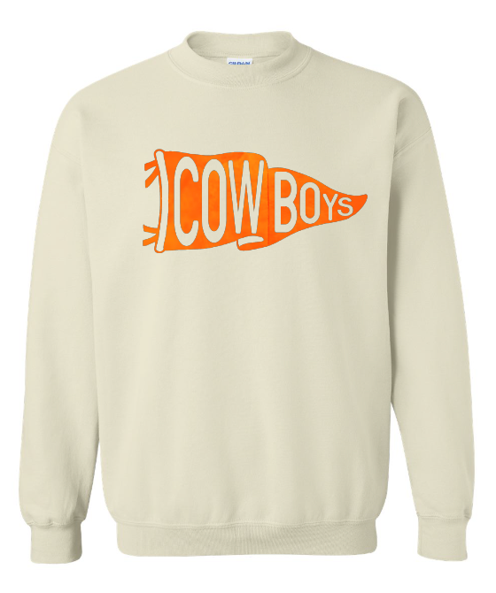 COWBOYS PENNANT SWEATSHIRT SAND 18000