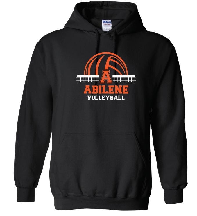 VOLLEYBALL HOODIE 2026 GILDAN BLACK 18500