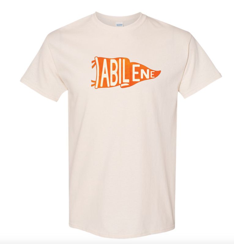 Abilene Pennant - Tshirt, LS, Crew, Hoodie - Sand
