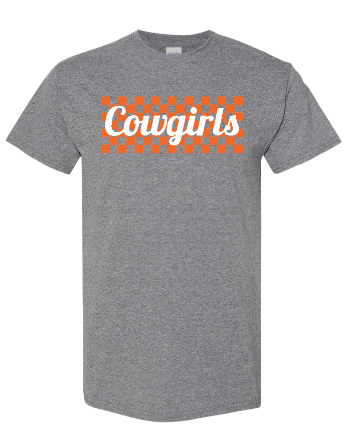Orange Checkered - Cowgirls Graphite Heather 8000