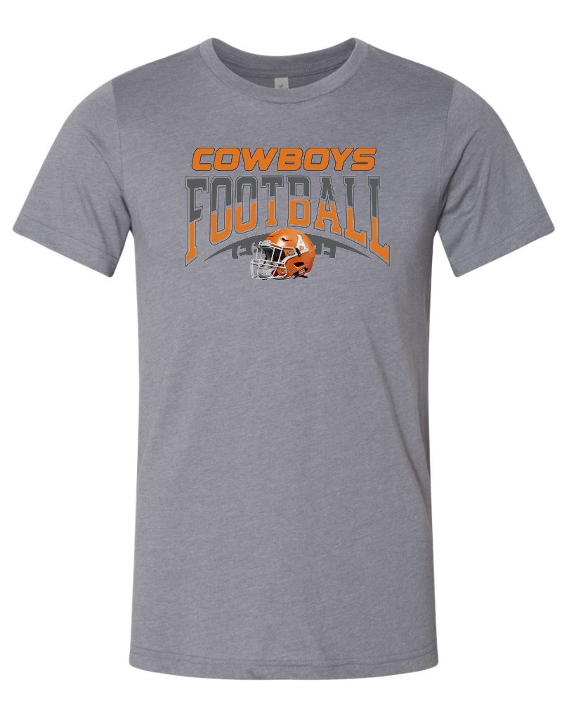 COWBOY FOOTBALL - Bella Canvas Heather Storm