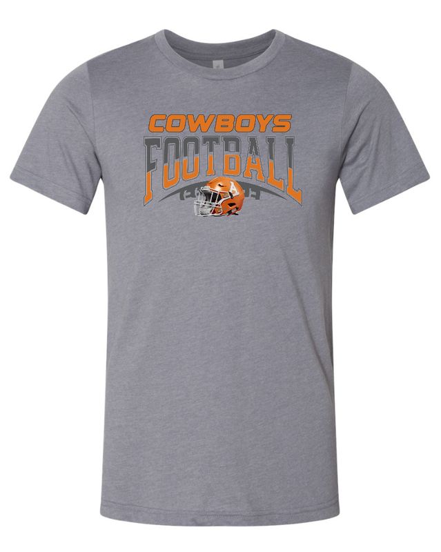 COWBOY FOOTBALL - Bella Canvas Heather Storm
