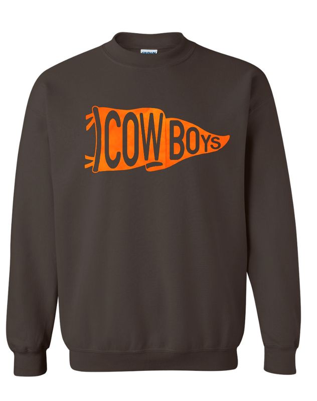 COWBOYS PENNANT SWEATSHIRT BROWN 18000
