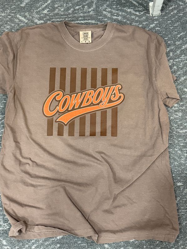 COWBOYS BROWN LINES COMFORT COLORS 1717